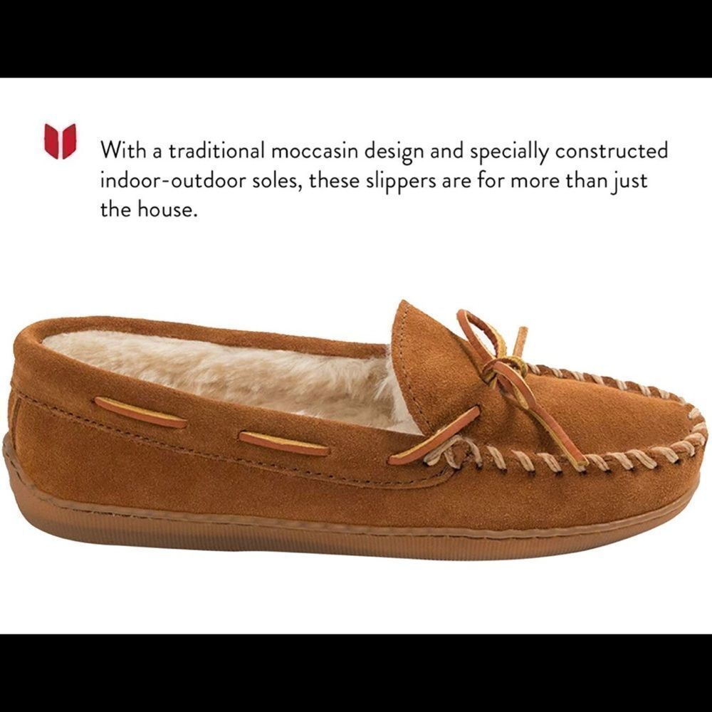 COPY - Minnetonka Men's Pile Lined Hardsole Slipper size 9 - Picture 2 of 10
